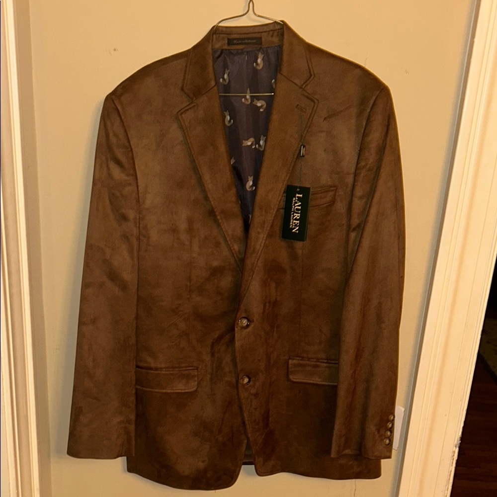 Lauren Ralph Lauren Brown Sport Coat 42 Long